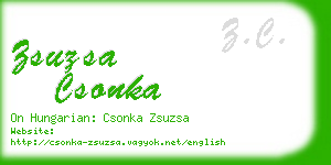 zsuzsa csonka business card